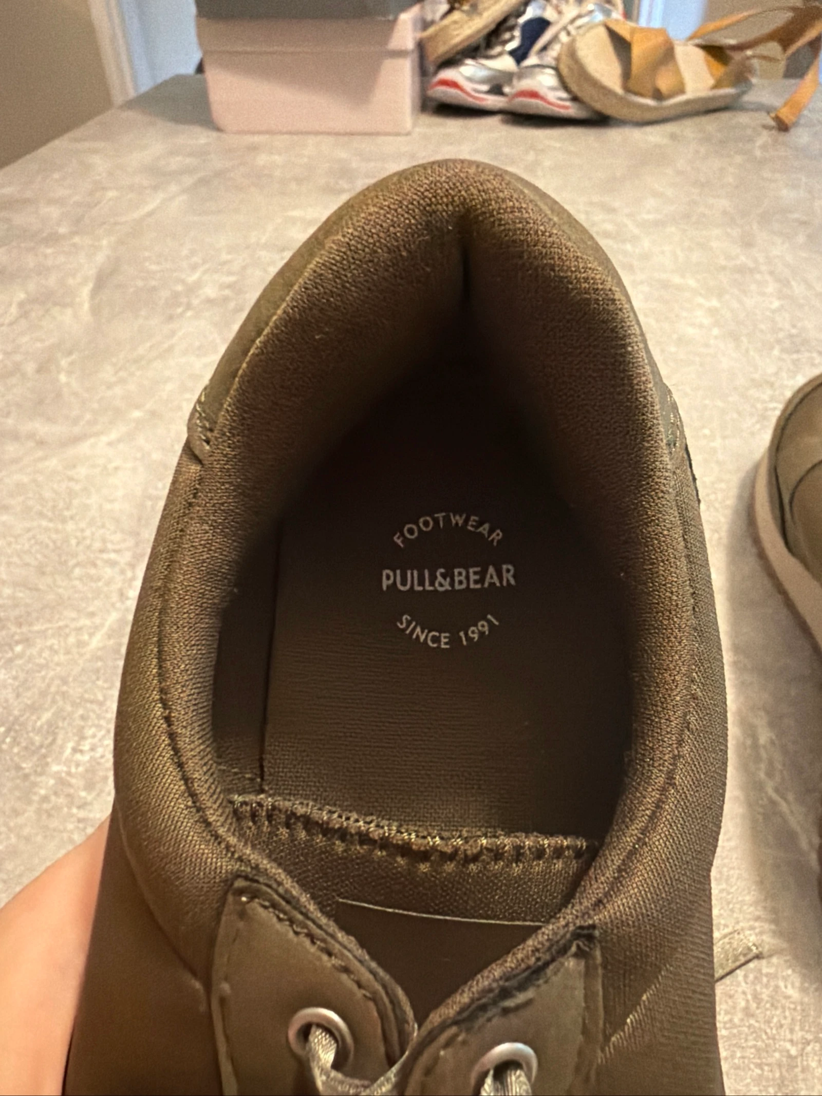 Chaussure pull&bear kaki taille 39 neuf – photo 3